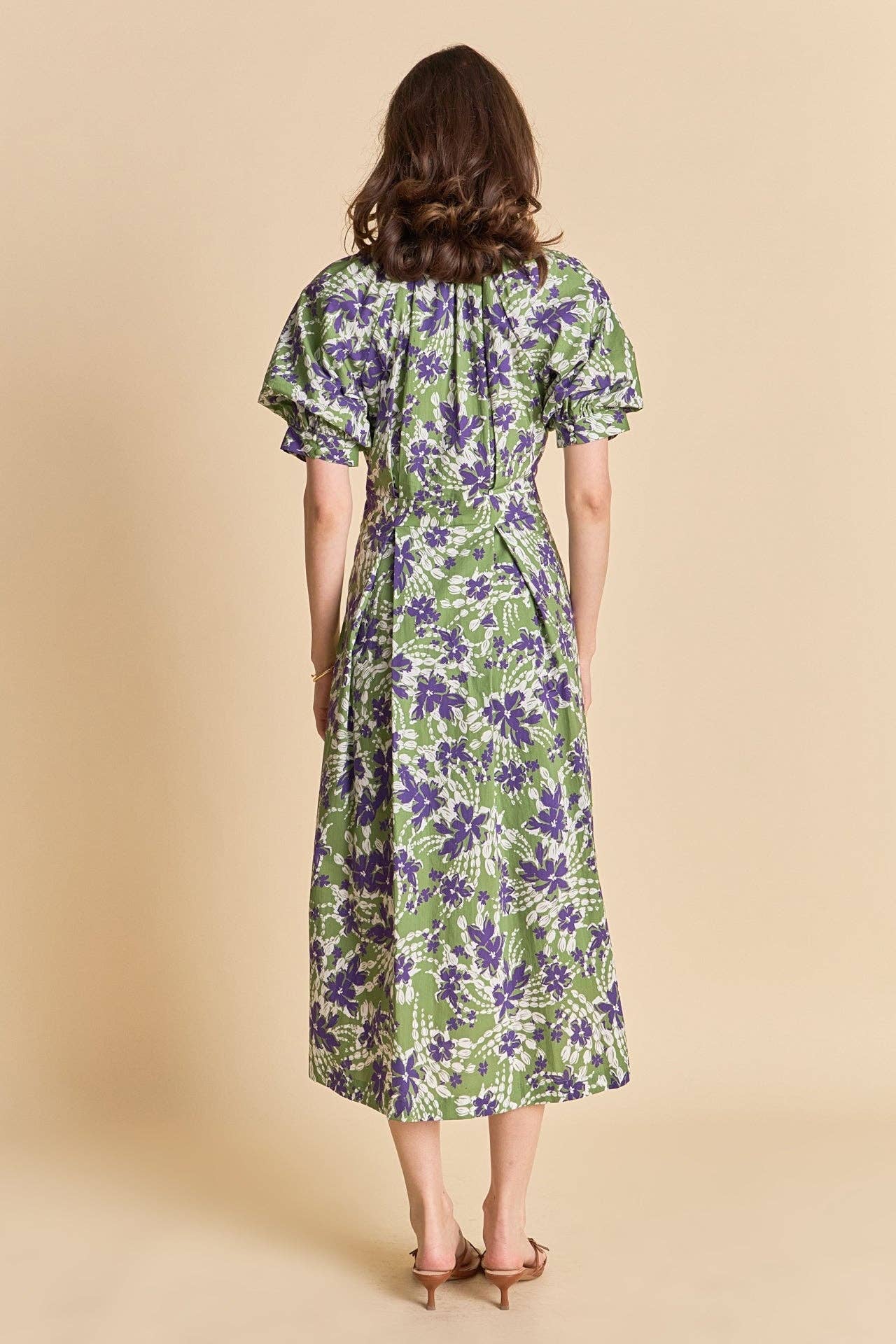 Floral Printed Midi Dress