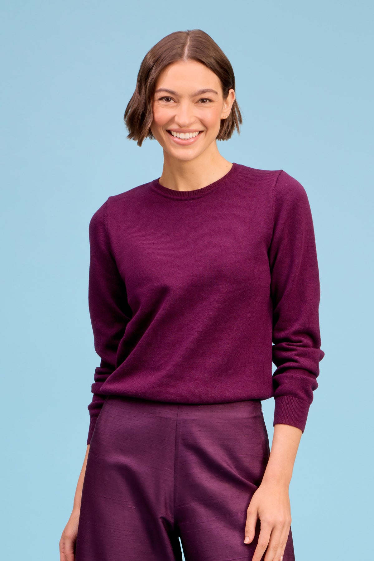 Classic Sweater- Fig
