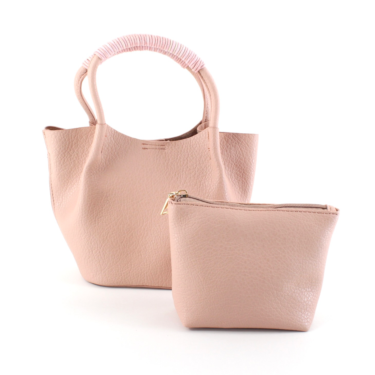 Small Tote Crossbody Bag w/Cosmetic Pouch