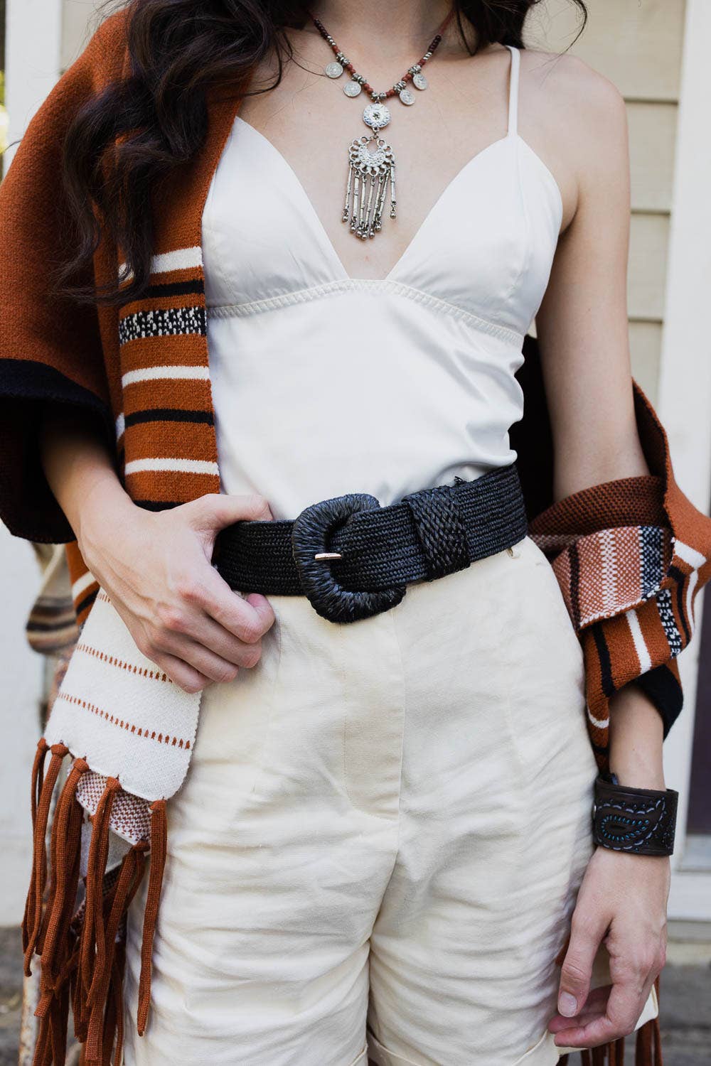 Bestseller Stretchable Raffia Belt