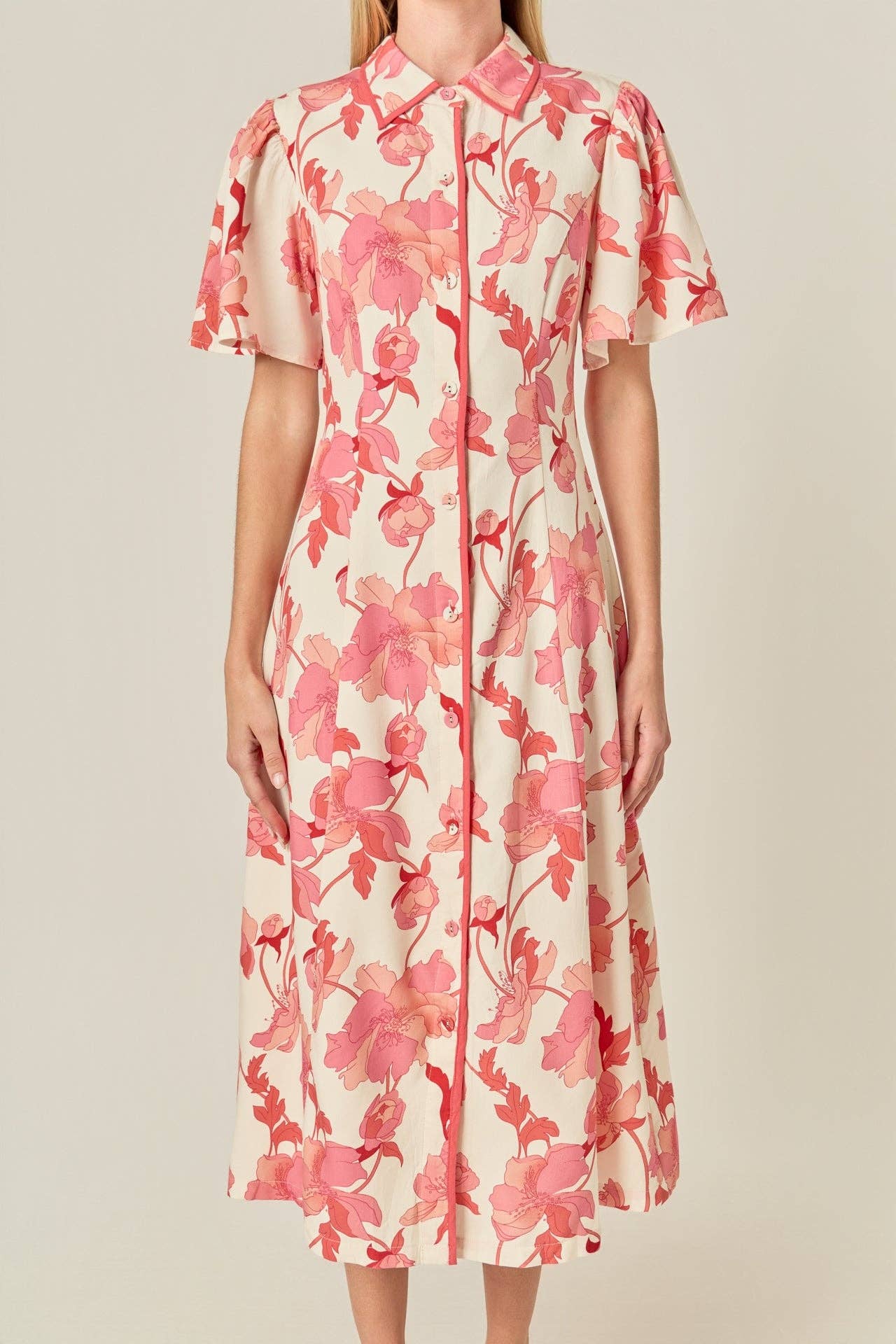 A-Line Mini Shirt Dress