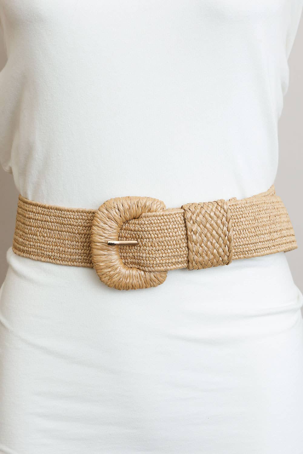 Bestseller Stretchable Raffia Belt