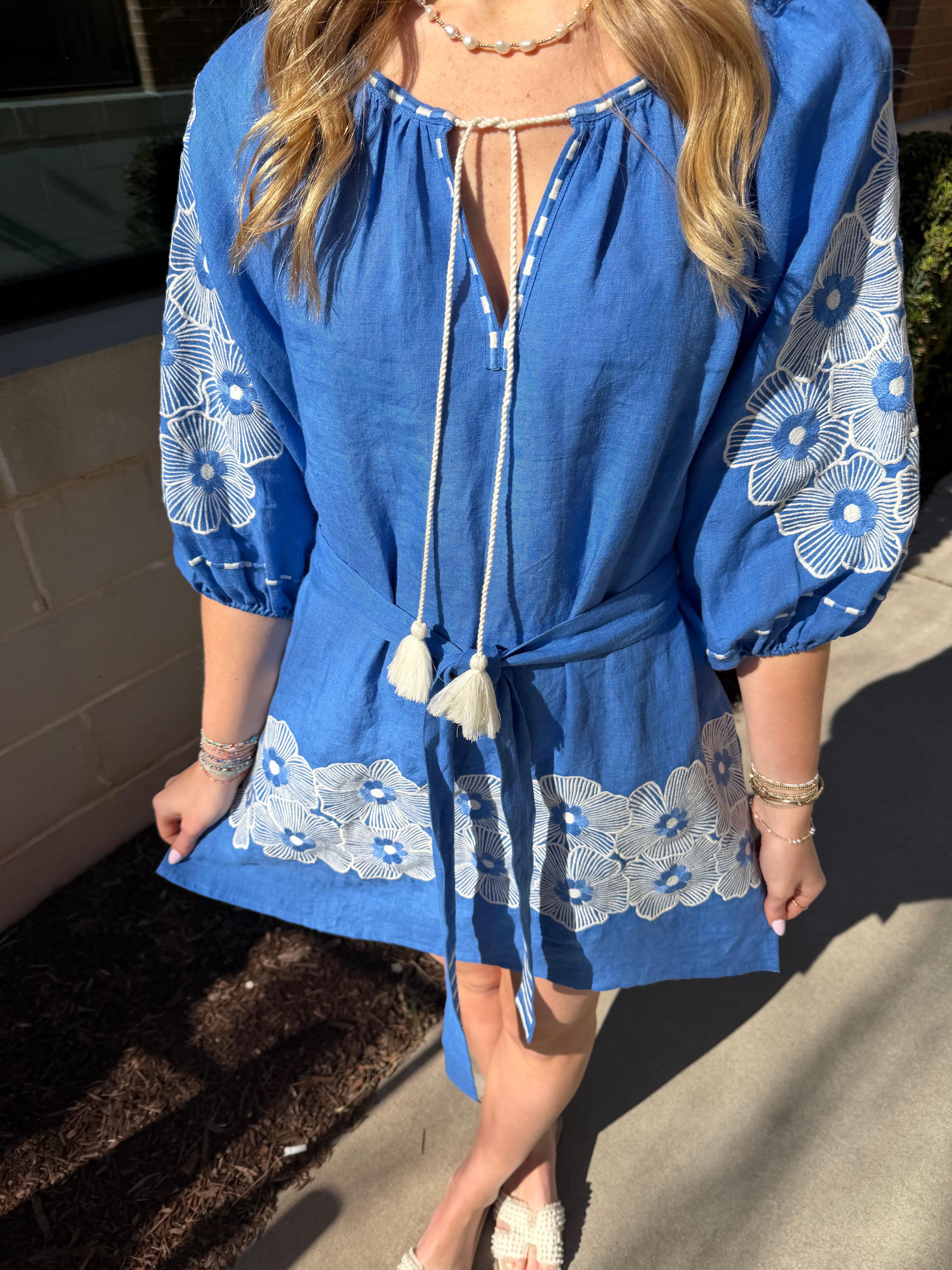 Peony Tunic - Serena Blue