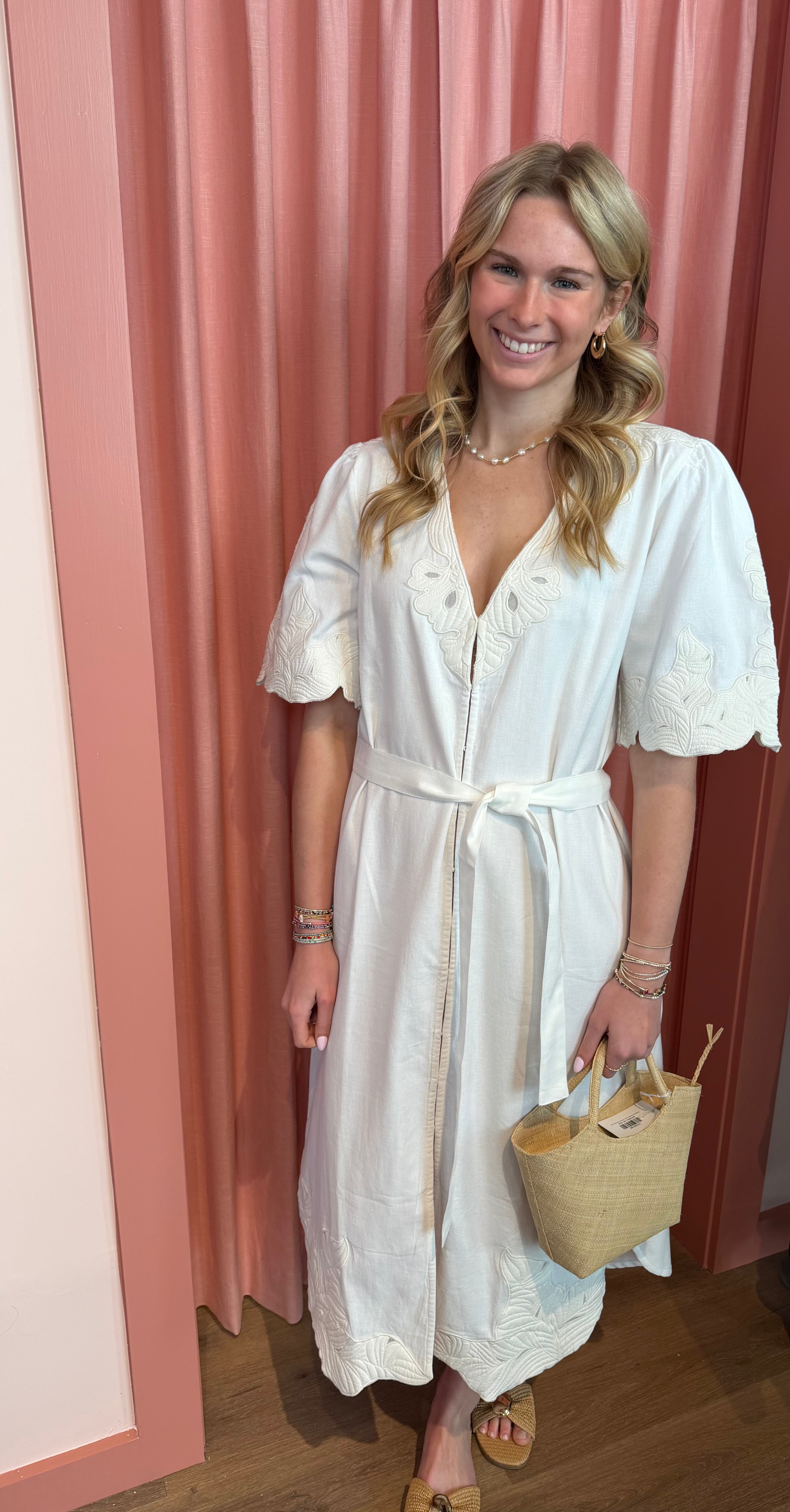 Pia Dress in White