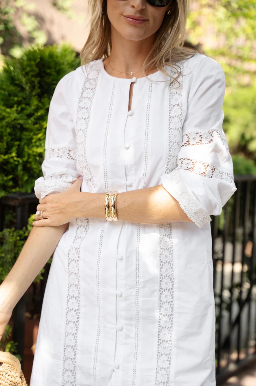 Button Front Shift Dress
