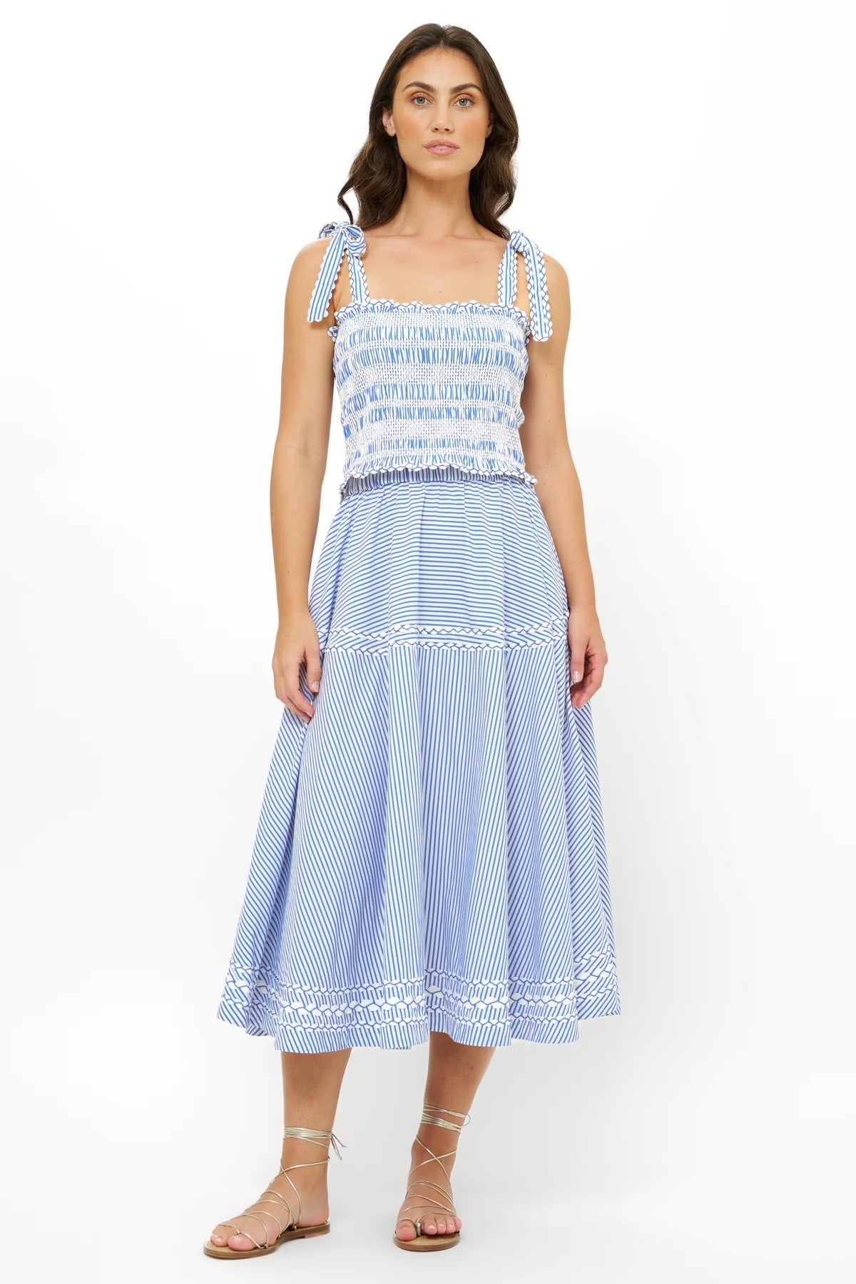 OLIVIA SKIRT- SCONSET BLUE
