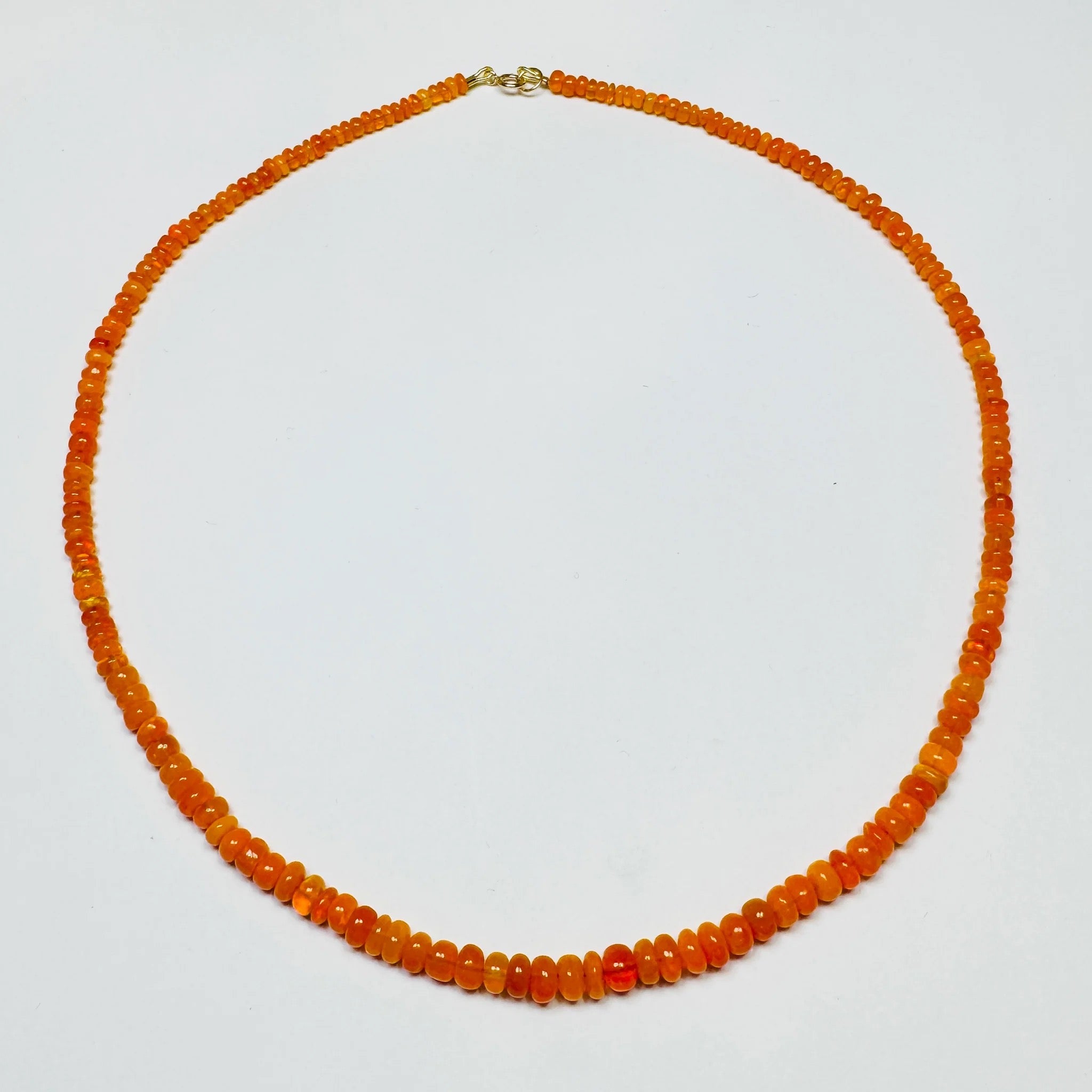 Orange Ethiopian Opal Candy Necklace