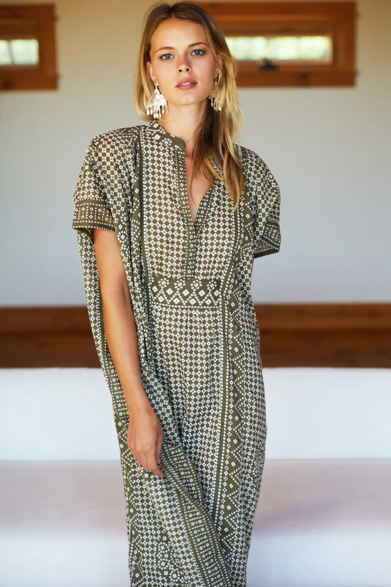 EMERSON CAFTAN - MOSS ORGANIC