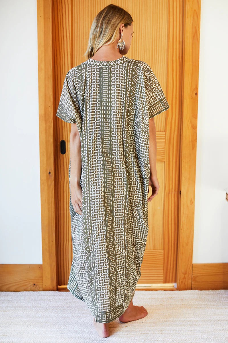 EMERSON CAFTAN - MOSS ORGANIC