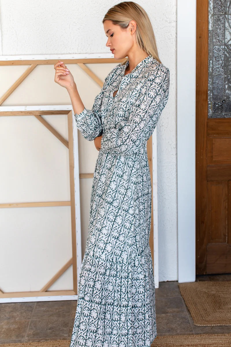 FRANCES 3 DRESS - ETOILE VINE FOREST ORGANIC