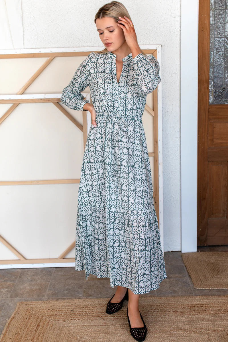 FRANCES 3 DRESS - ETOILE VINE FOREST ORGANIC