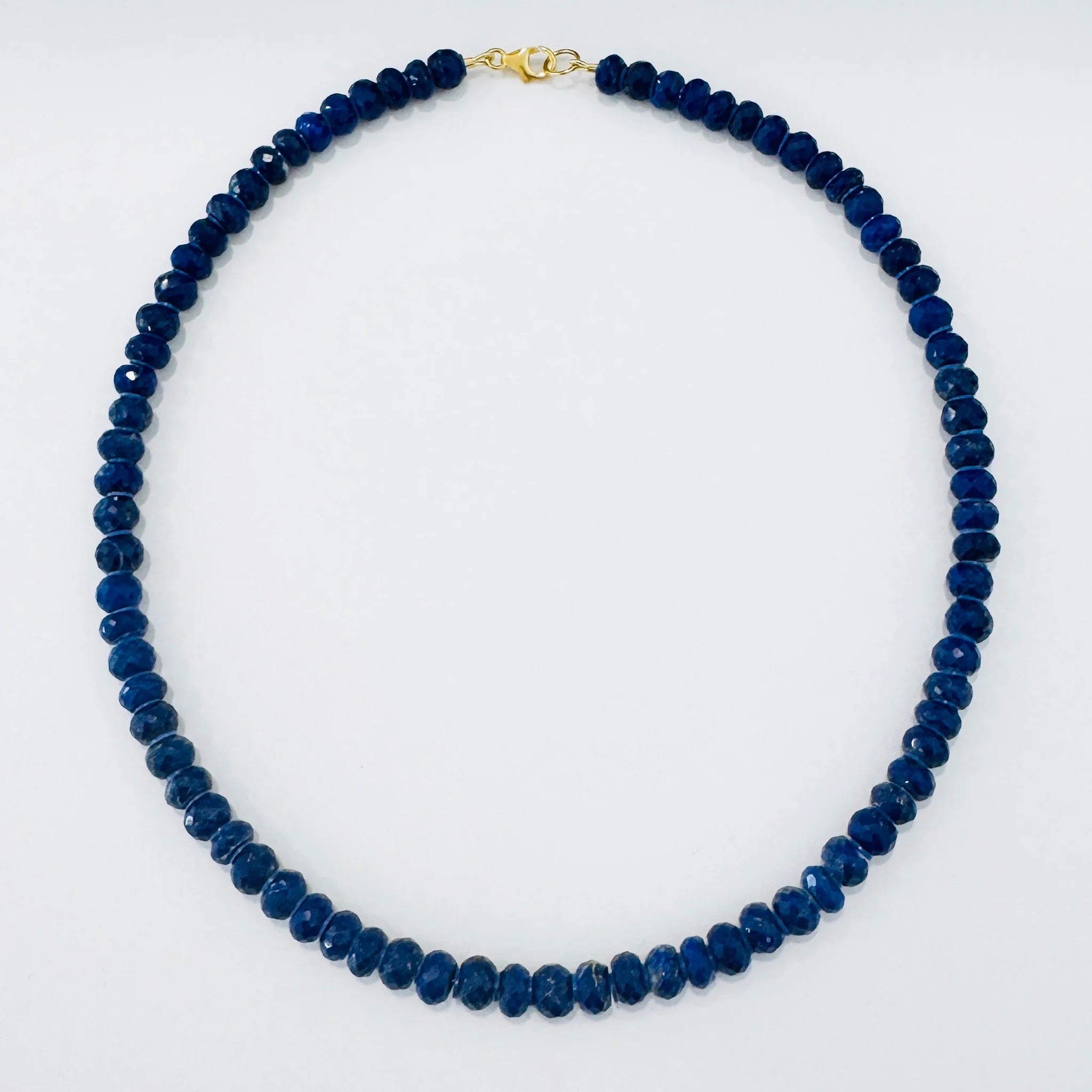 Faceted Lapis Candy Necklace