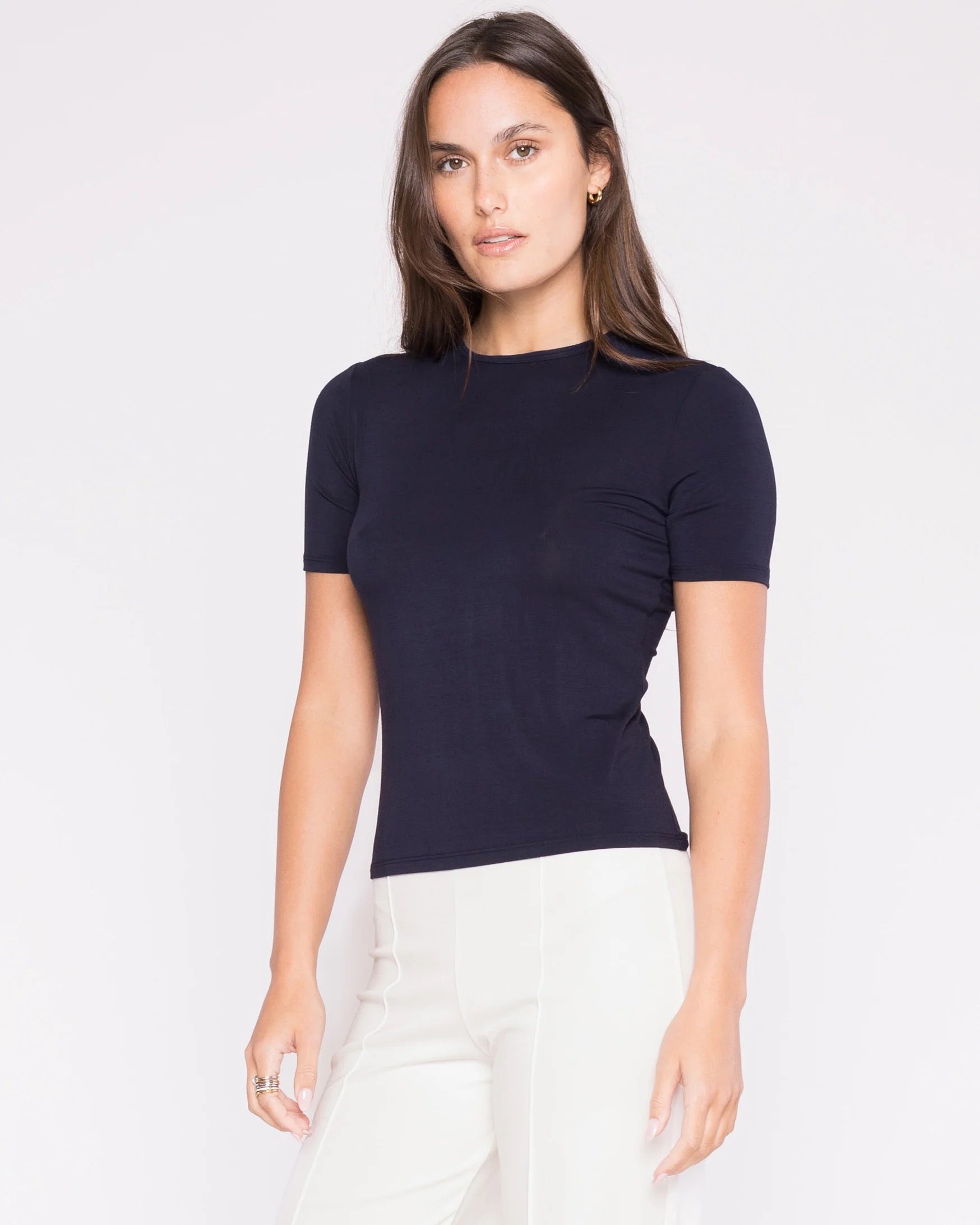 Fitted T-Shirt - Navy