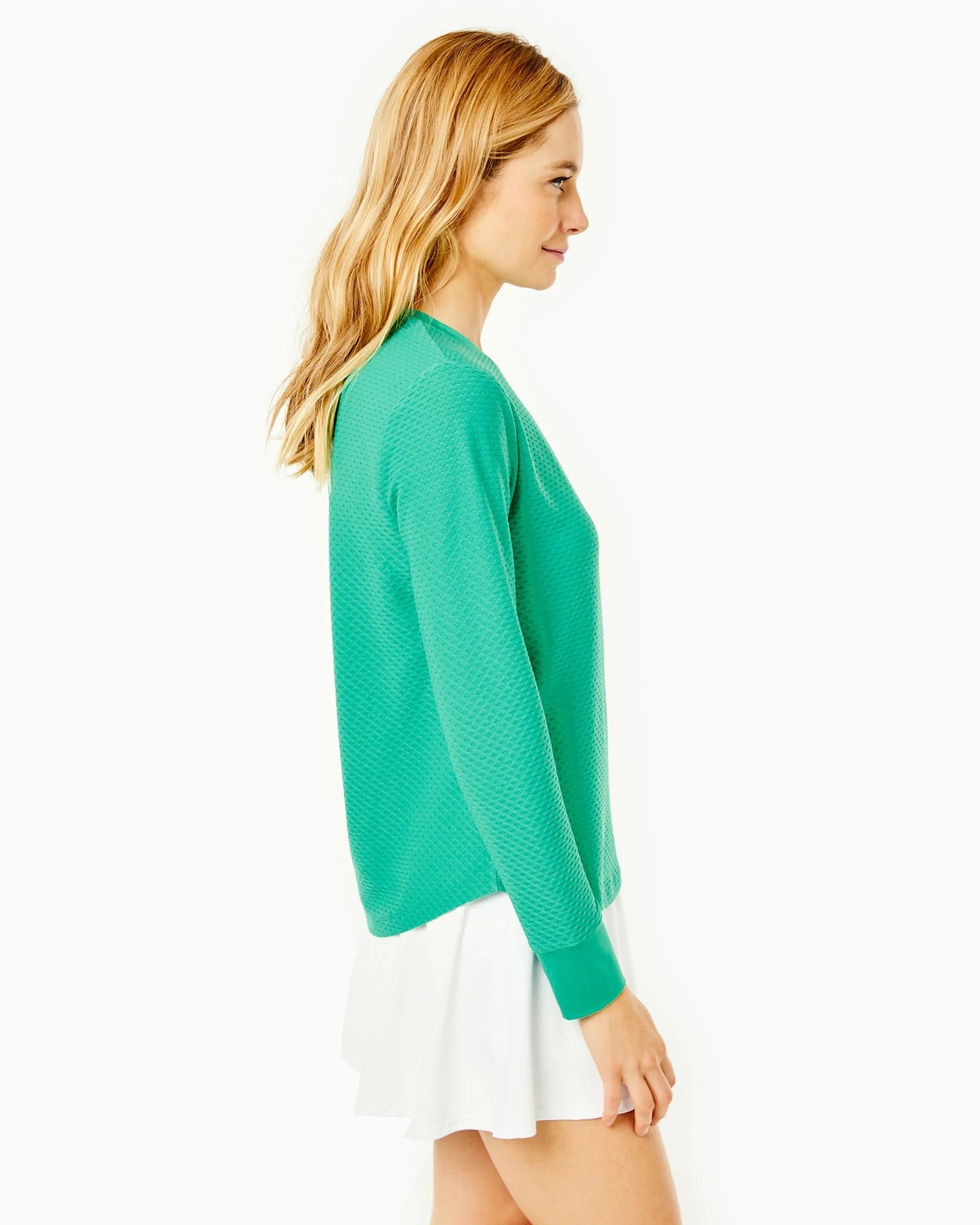 Active Mesh Palmetto Long Sleeve, Palm Green