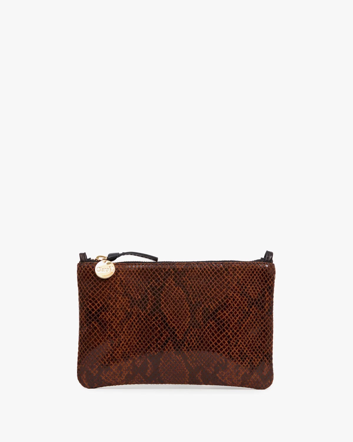 Wallet Clutch- Auburn Embossed Python
