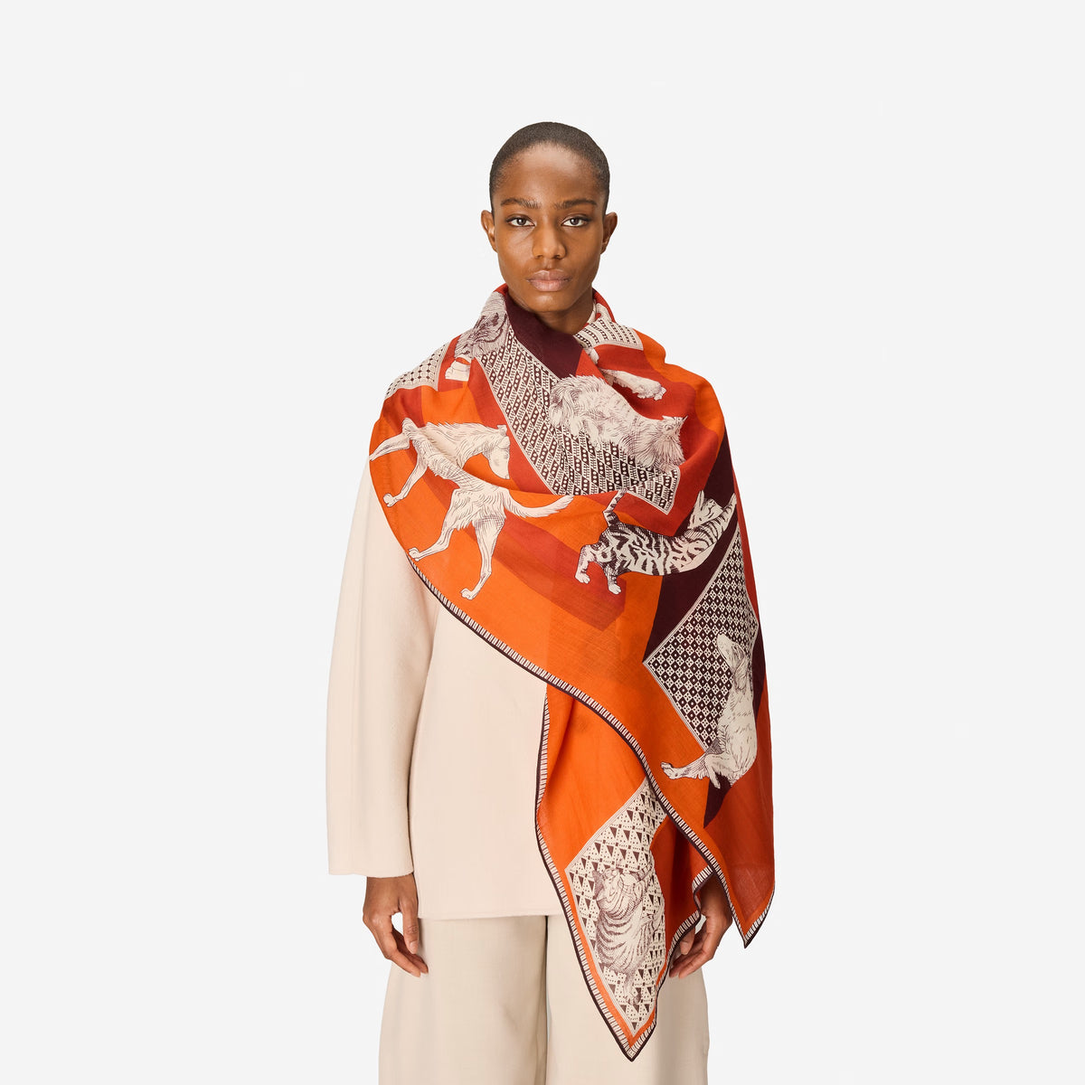 Scarf 70 - Les Cheris - Red