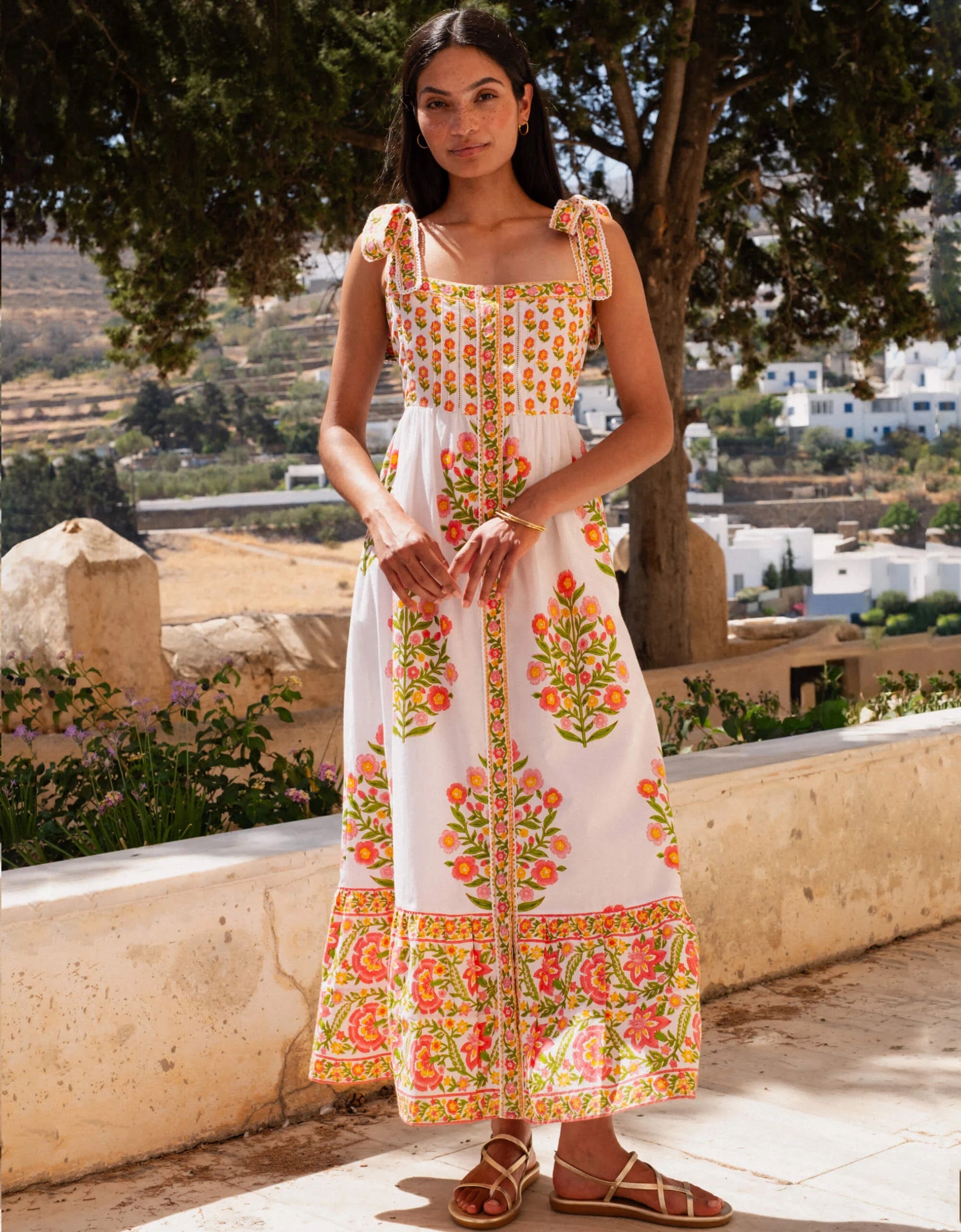 Elena Dress Mixed Peony