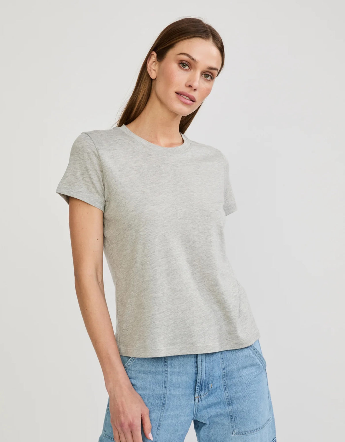 Charlotte Crew Neck Tee- Grey