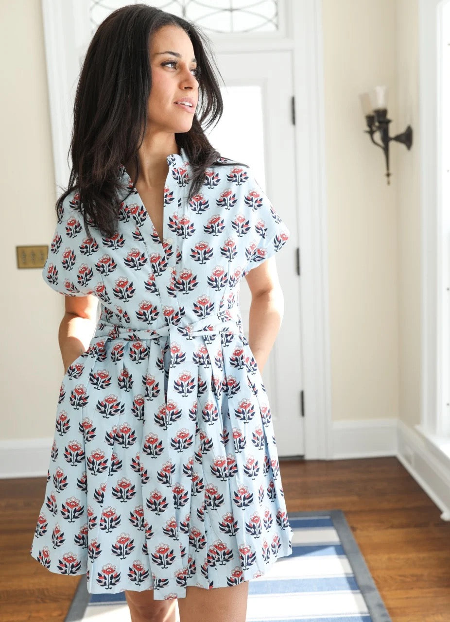 Winnie Dress- Heirloom Blue