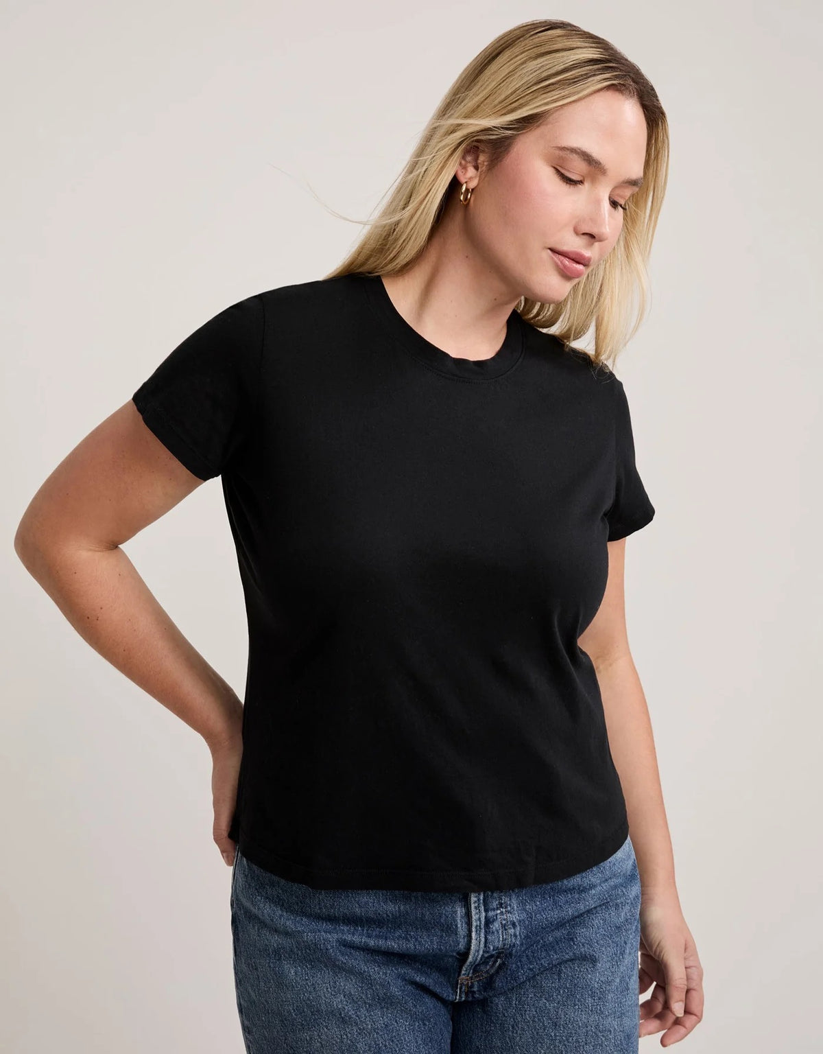 Charlotte Crew Neck Tee- Black