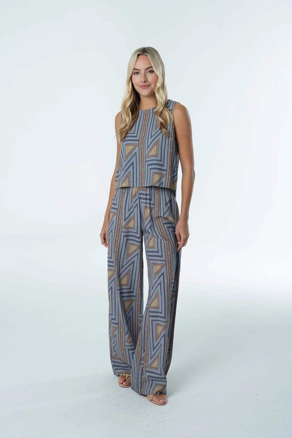 Stacy Top – Geometric Viscose
