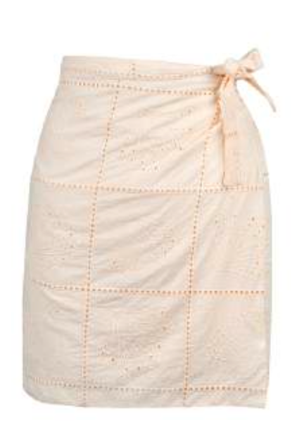 Ivory Shell Eyelet Marina Sarong