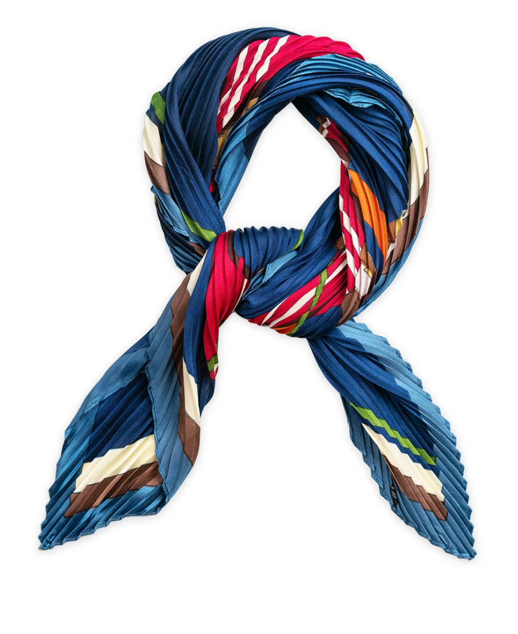 Petit Plissé Scarf- Blue Mix