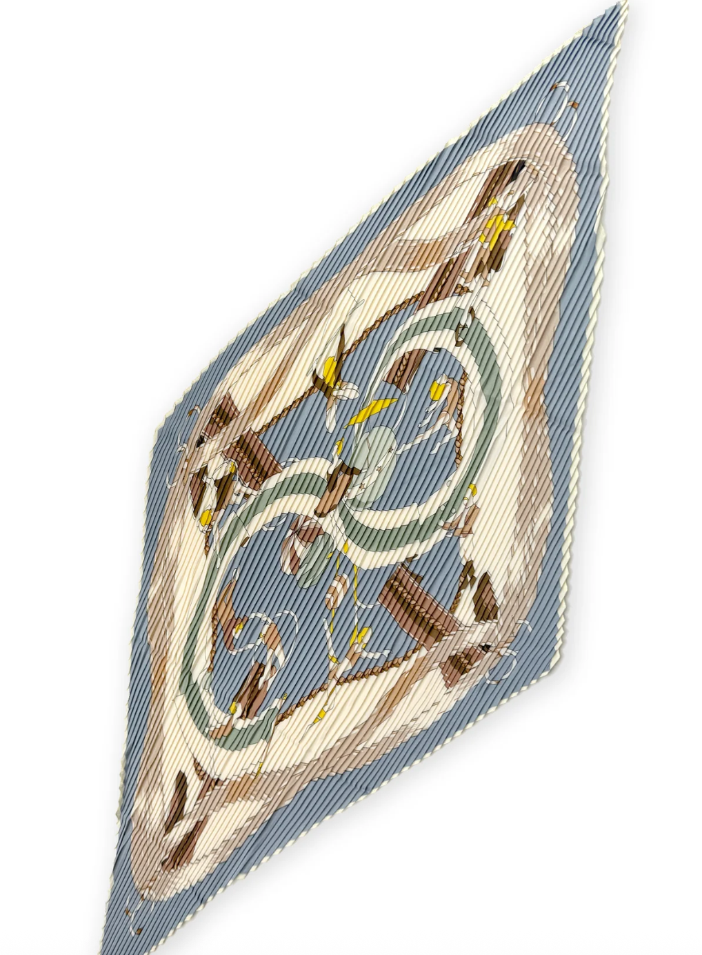 Petit Plissé Scarf- Smoky Blue Mix