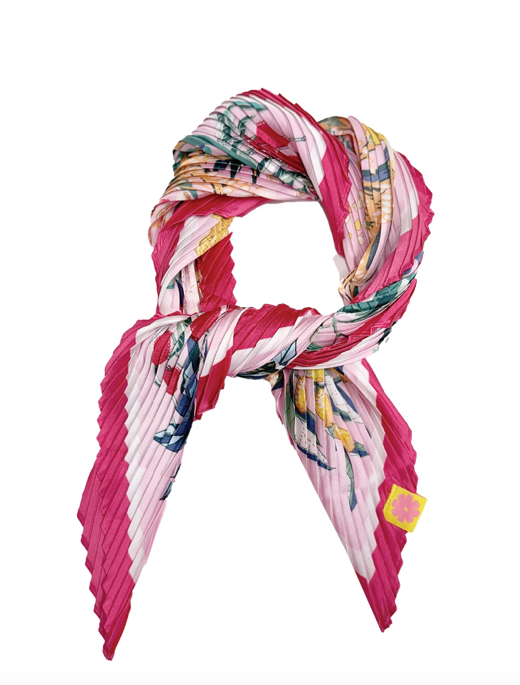 Petit Plissé Scarf- Pink Mix