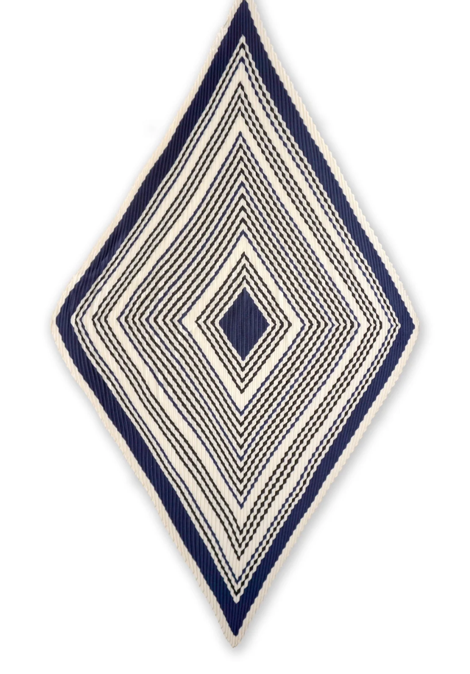 Petit Plissé Scarf- Navy Mix