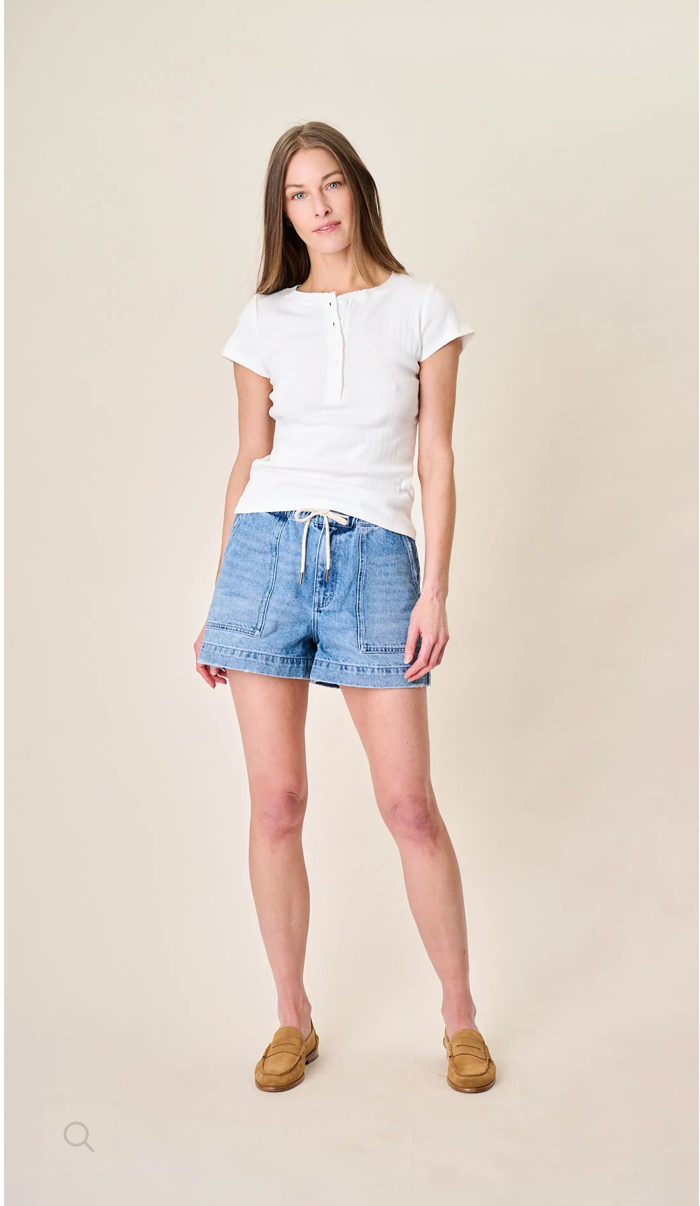 Marea Denim Shorts - Mill Plain Wash
