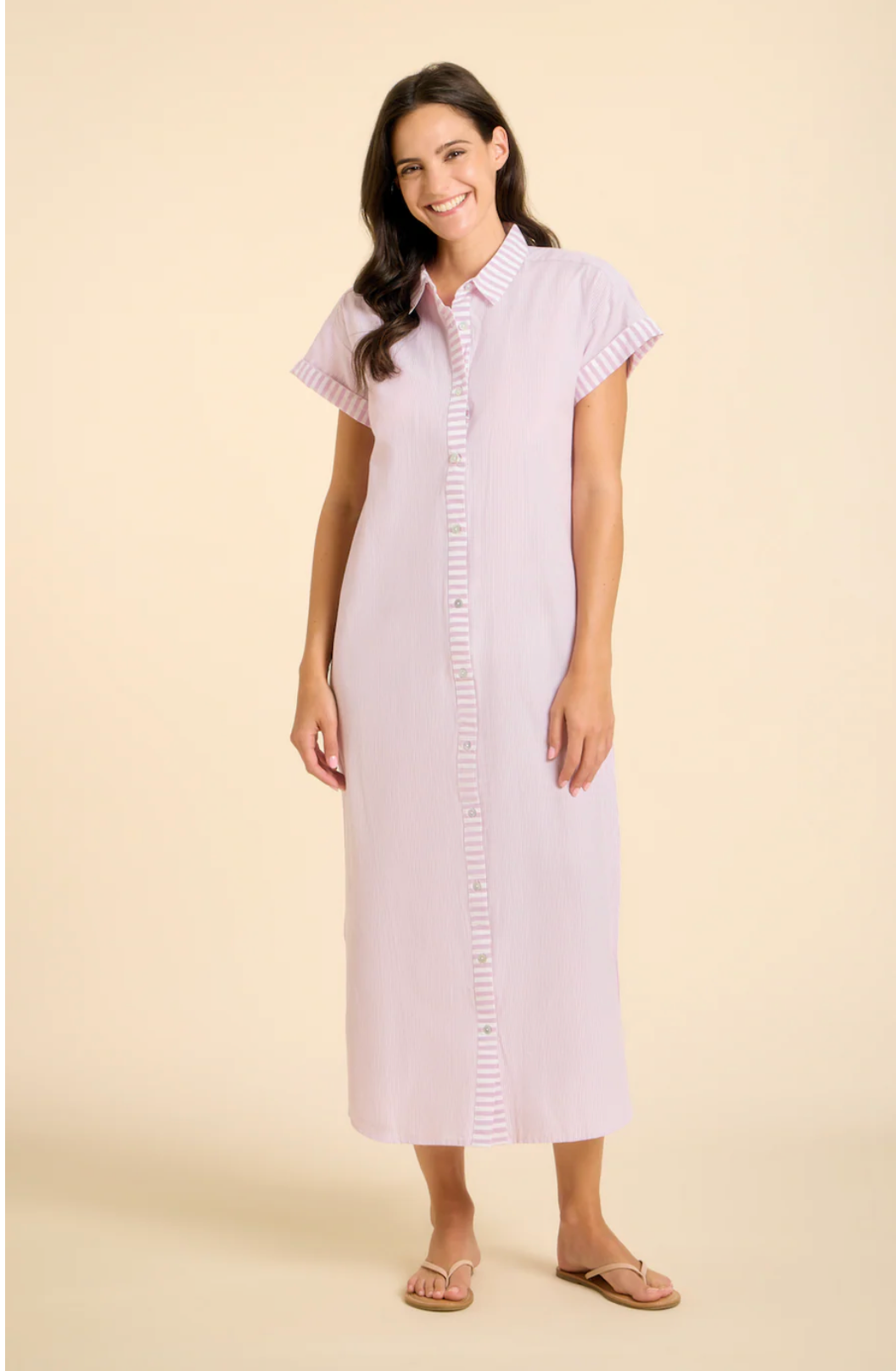 Riga Short Sleeve Midi