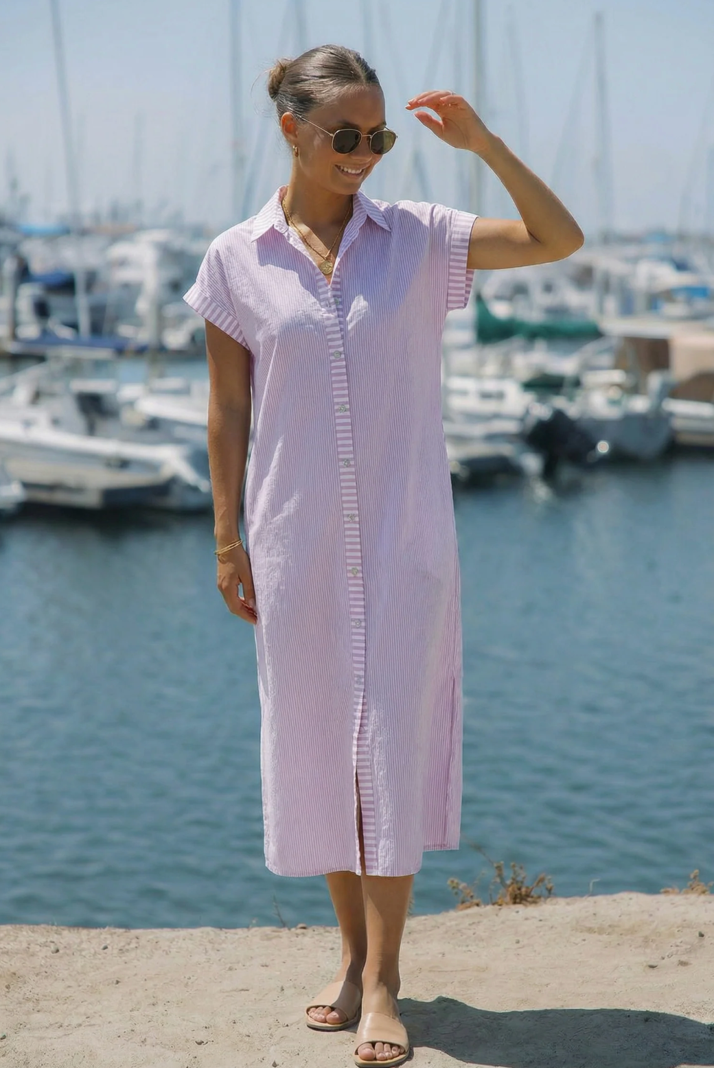 Riga Short Sleeve Midi