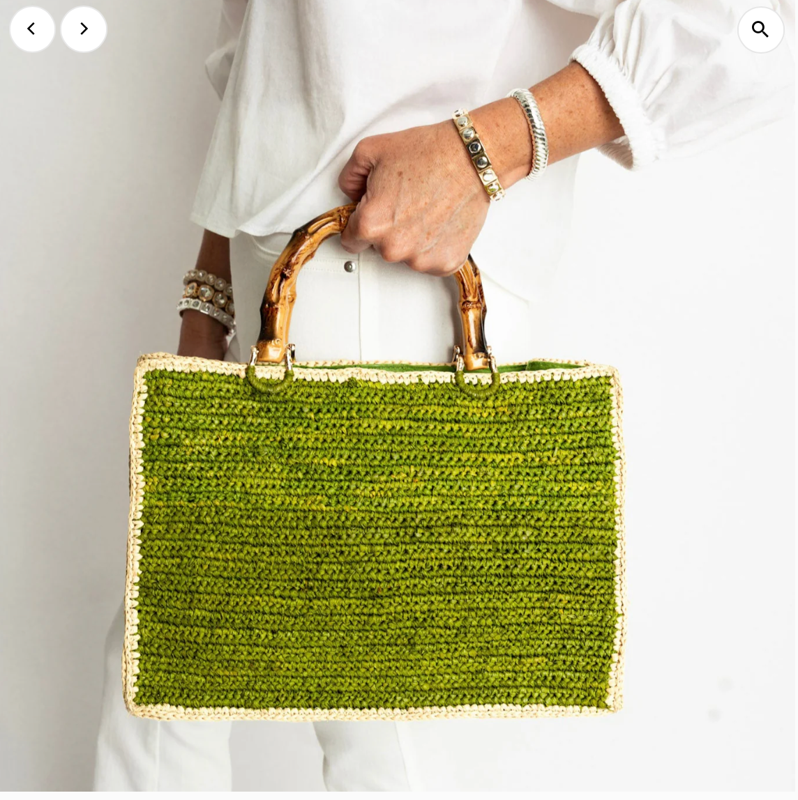 Bamboo Rafia Bag