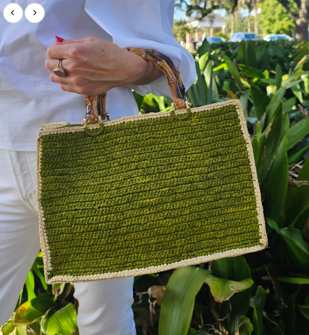 Bamboo Rafia Bag