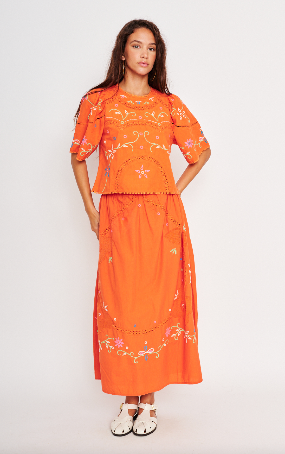 Arcadian Skirt- Orange