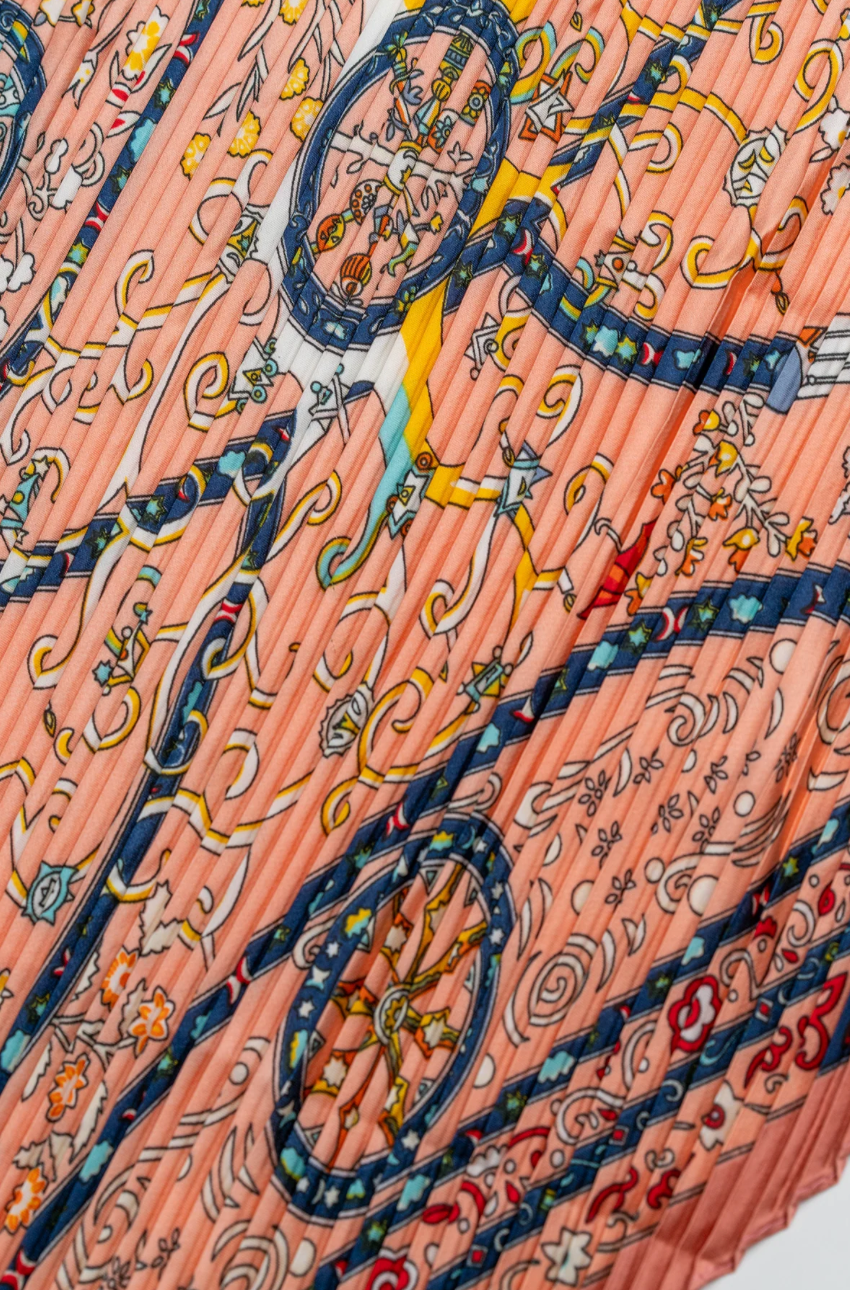 Petit Plisse Scarf - Coral Mix
