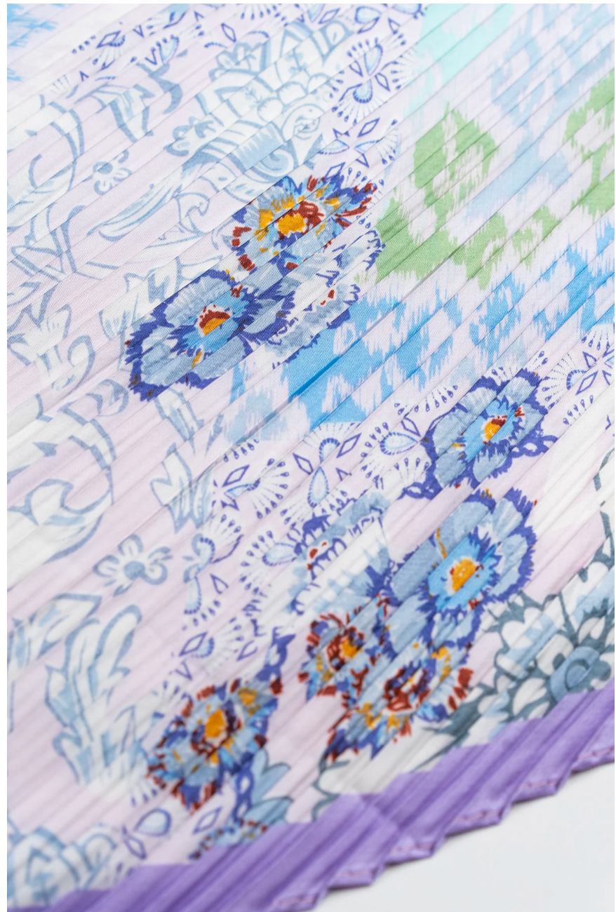 Petit Plisse Scarf - Lilac Mix