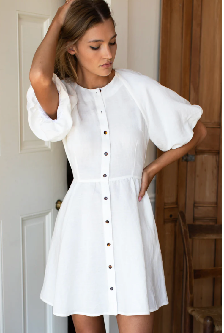 Bastille Star White Dress