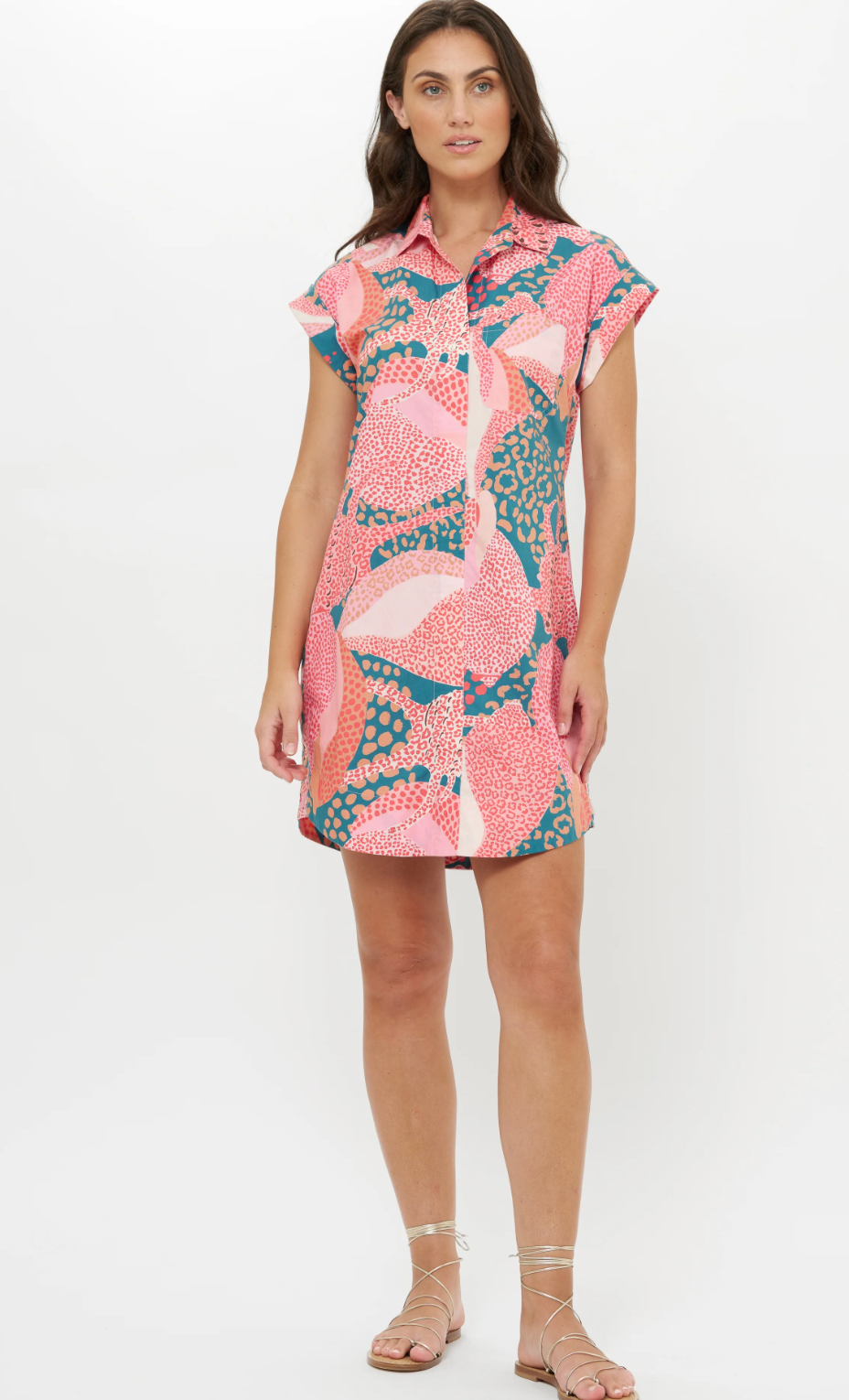 Shirt Dress Mini- Nautilus Navy