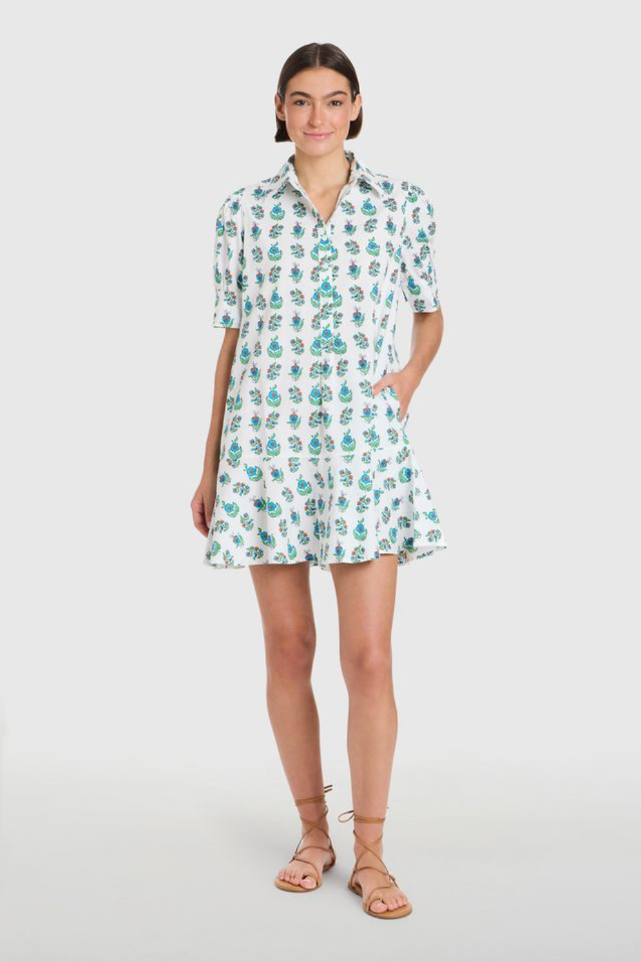 Liv Dress - Beach Sprigs