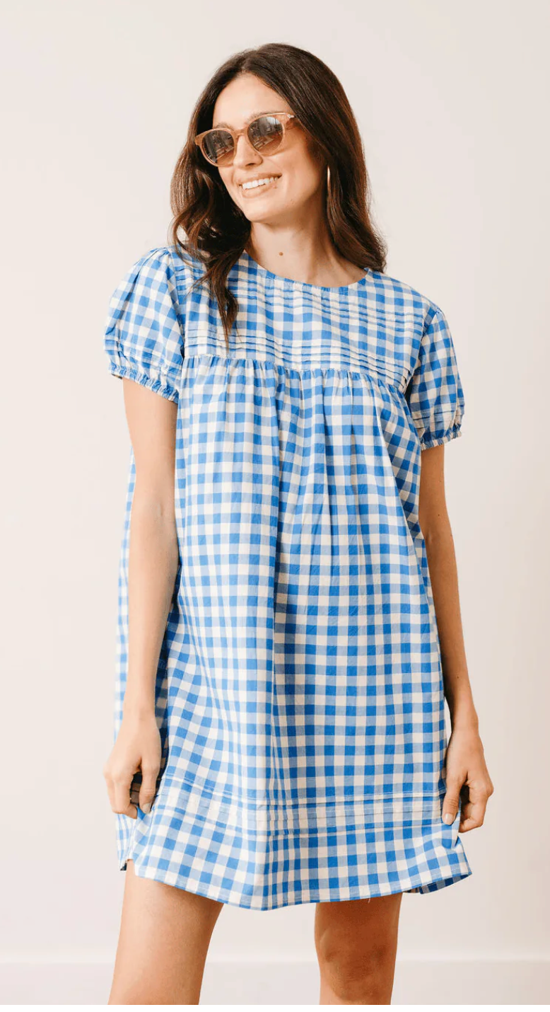 Blue Bay Gingham Penny Dress