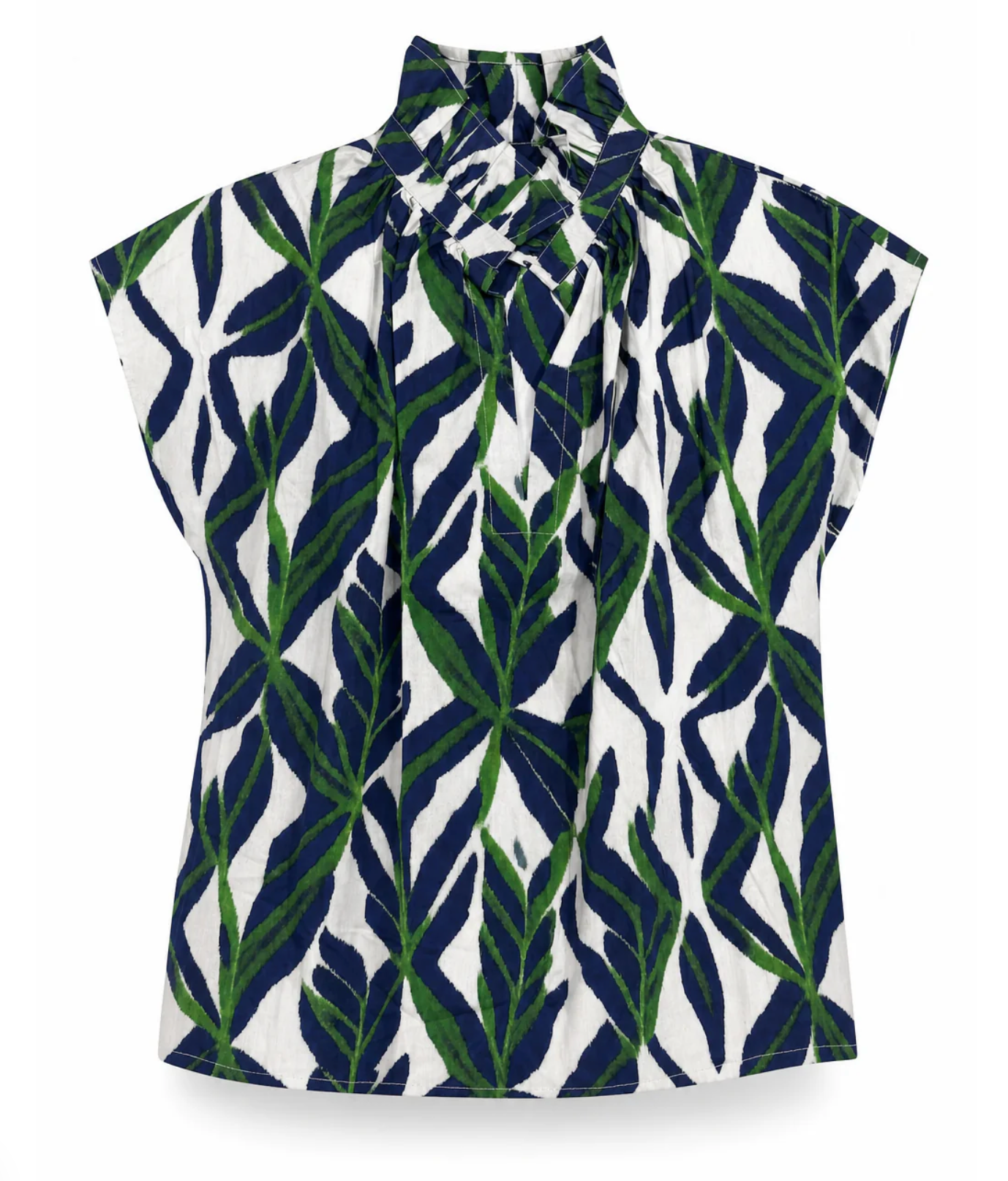 Vicki Short Sleeve Top- Vines