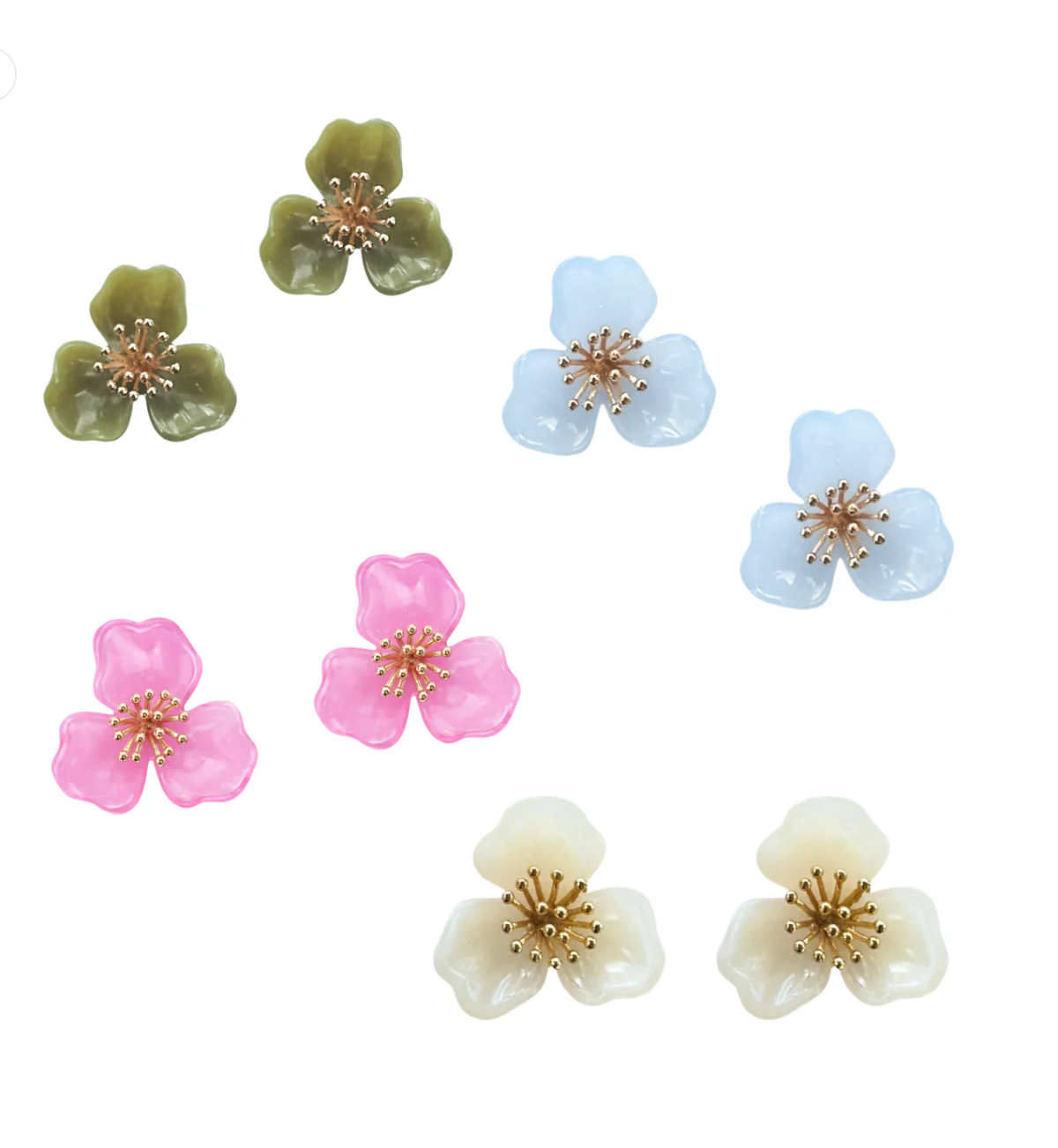 Trillium Stud Earring