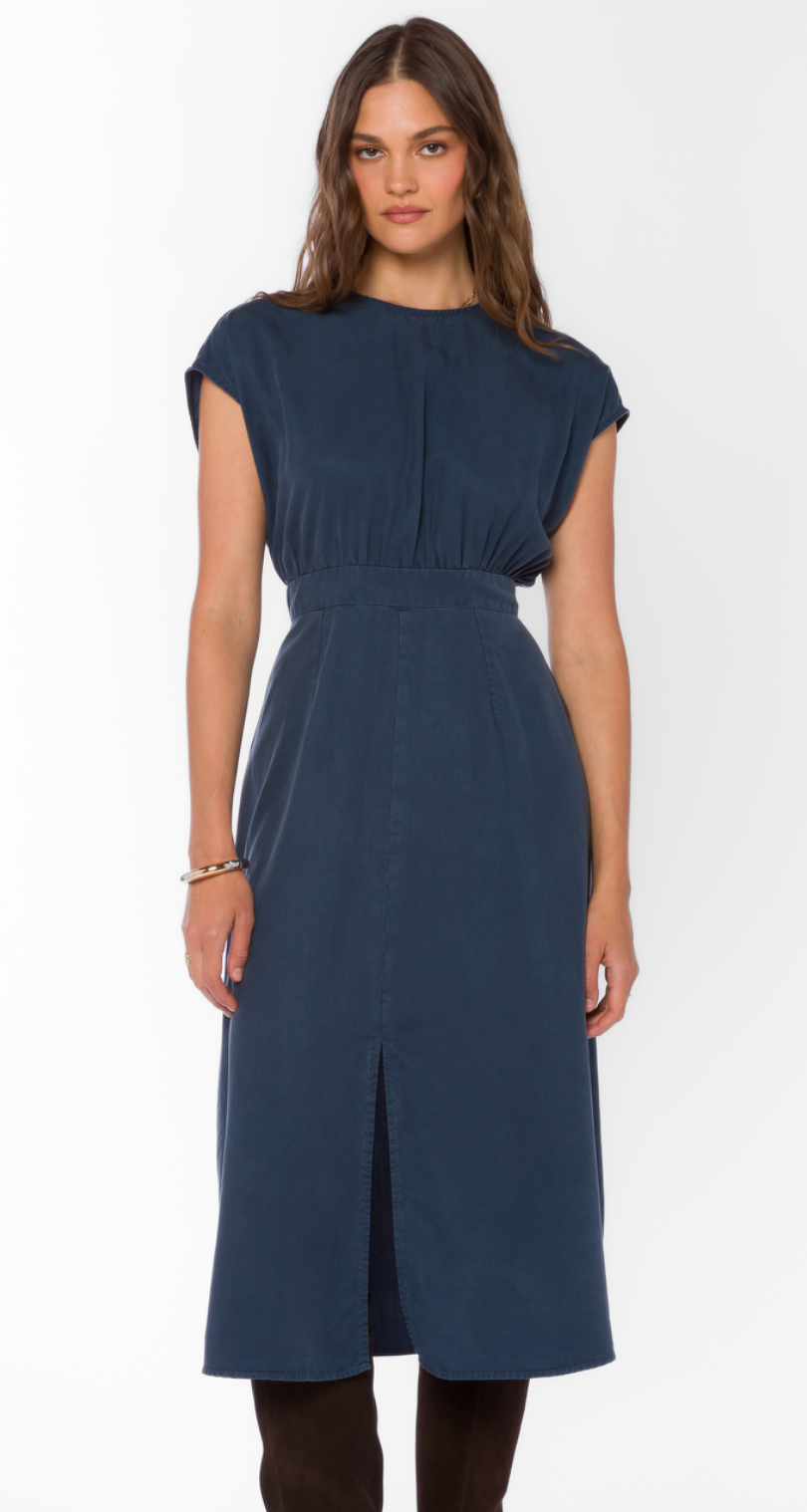 Geneve Navy Maxi Dress