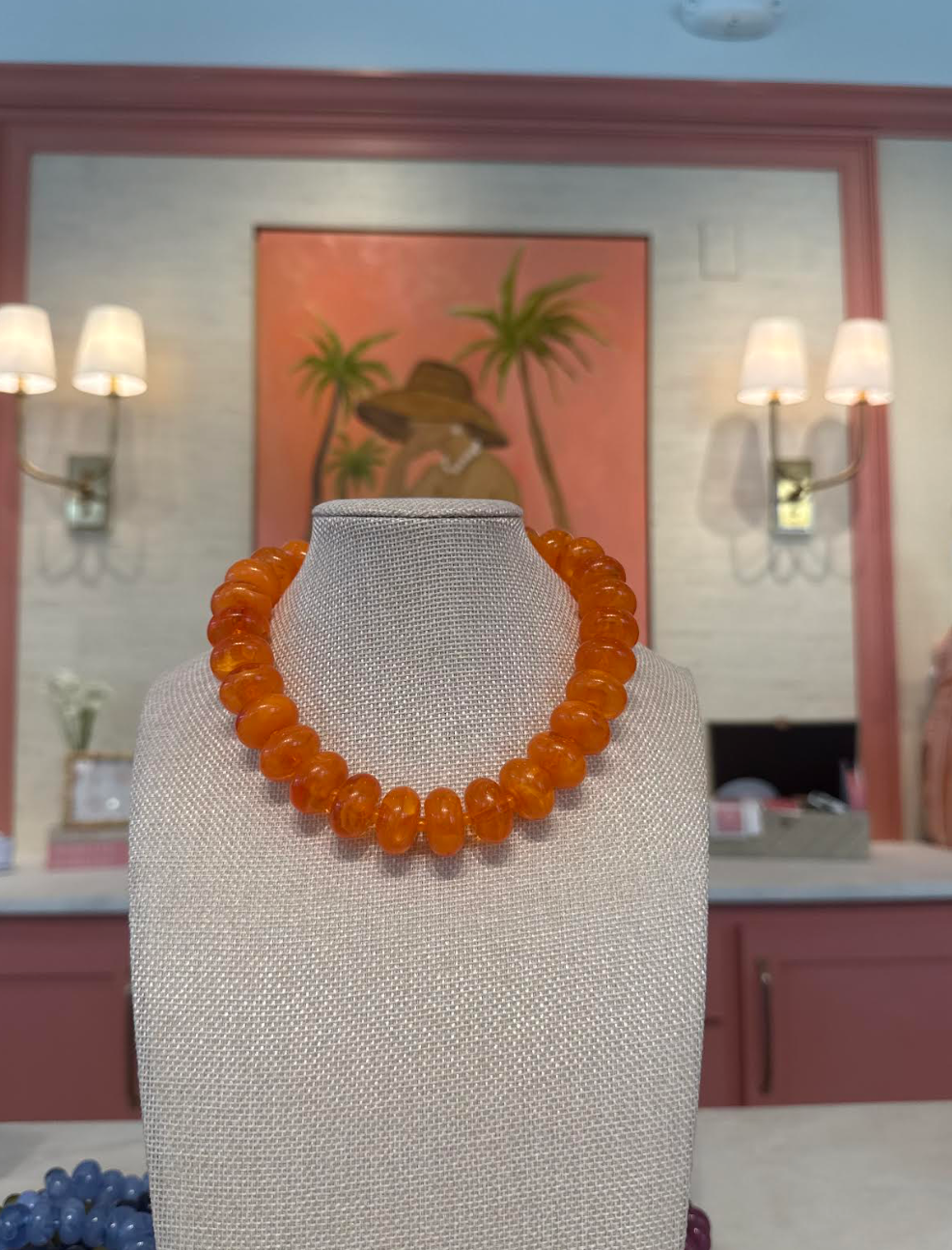 Larger Rondelle Beaded Necklace