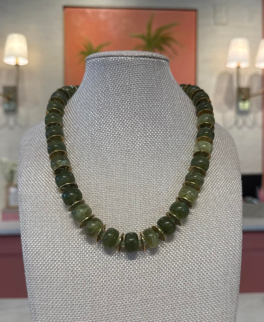 Larger Rondelle Beaded Necklace