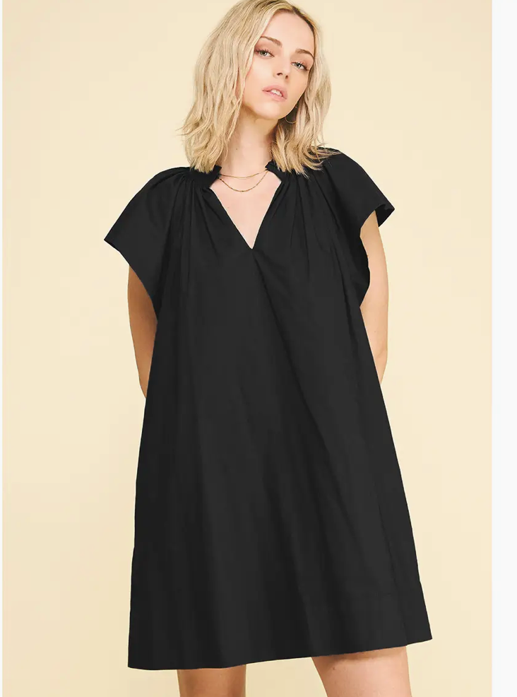 Ruffle Detail Mini Dress