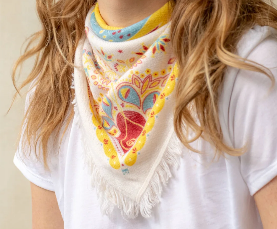 Mini Celestial Bird Cashmere Bandana