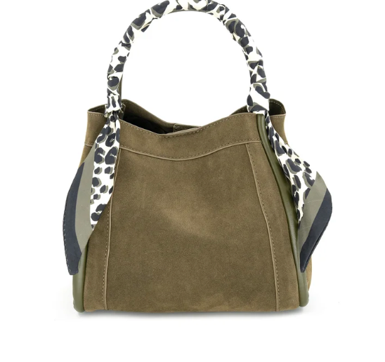 Suede Bag- Scarf